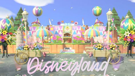 Acnh Cinderella, Dream Address Acnh, Acnh Disneyland, Disney Acnh, Disneyland Entrance, Dream Address, Acnh Inspiration, Acnh Inspo, Briar Rose