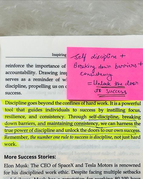 📌if you’re a student or beginner who wants to learn how to cultivate discipline in life and how to stay distraction free, this book is for you.📌 “I am not telling you it’s going to be easy, I am telling you it’s going to be worth it” Everyone can do hard work if they want to achieve success, but being disciplined and consistent on your work is something people lack. Discipline is one of the biggest key factor to achieve a long term success and to unlock your true potential. The book “No.1... How To Be Consistent, How To Be Disciplined, Books On Discipline, Examples Of Self Discipline, Discipline Leads To Habits, Small Steps Everyday, Being Disciplined, Success Starts With Self Discipline, Importance Of Discipline