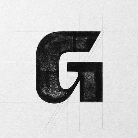 G Typography Logo, Blocky Typography, G Logo Design Letter, Letter A Typography, G Letter Design, Latin Typography, Letter G Design, G Typography, Journal Logo