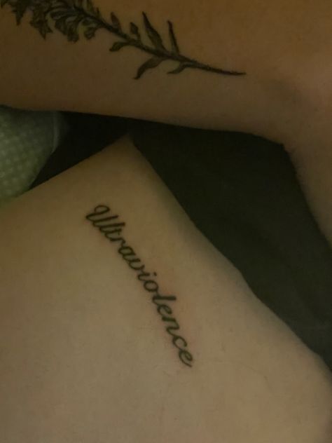 Ultraviolence tattoo Ultraviolence Tattoo, Lana Tattoo, Supernatural Dr, Preppy Aesthetic, Tattoo Inspo, Back Tattoo, Tattoos And Piercings, Supernatural, Tatting