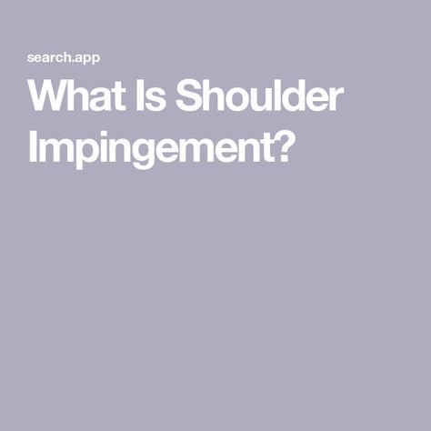 What Is Shoulder Impingement? Shoulder Impingement, Rotator Cuff Injury, Rotator Cuff, Cleveland Clinic, Shoulder Pain, Feel Better, Healthy Living, The Top, Cuff