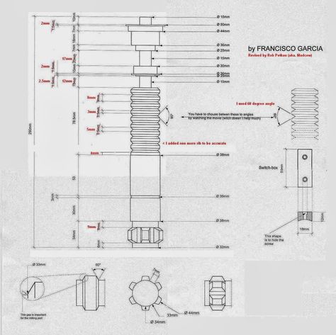 Lightsaber Schematics, Lightsaber Blueprint, Lightsaber Craft, Lightsaber Diy, Luke Lightsaber, Lightsaber Handle, Obi Wan Lightsaber, Lightsaber Tattoo, Diy Lightsaber