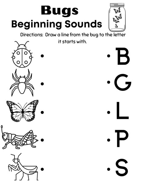 Have fun exploring begining sounds with this bug printable! 🐞 Insect Activities Preschool Science, Mosquito Preschool Activities, Bugs Preschool Activities, Bug Activities Preschool, Bug Printable, Homeschool Planning Printables, Insects Kindergarten, Insect Craft, Spring Preschool Activities