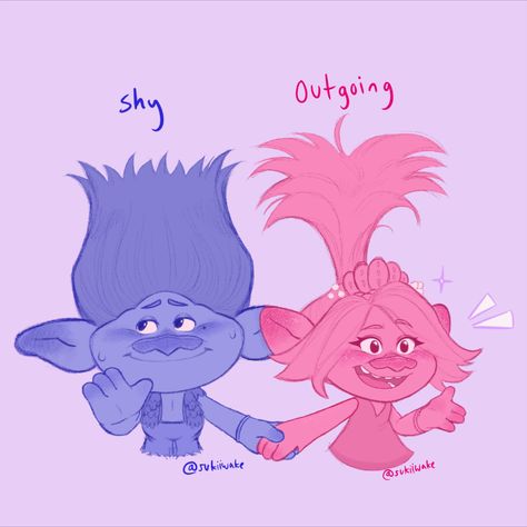 — Broppy • Poppy & Branch﹕Trolls — Rock Branch Trolls, Poppy X Branch Fanart, Branch And Poppy Fanart, Poppy And Branch Fanart, Smidge Trolls, Branch Fanart, Poppy X Branch, Trolls Viva, Trolls Ships