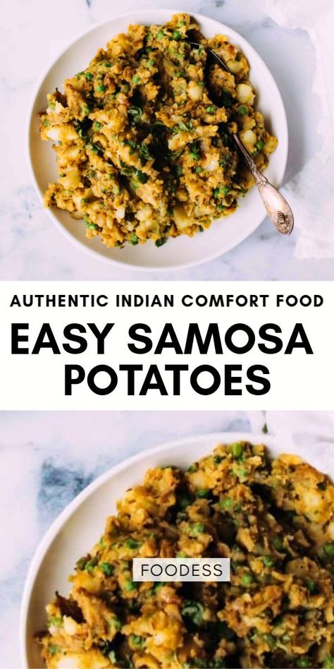 Indian Comfort Food, Vegetarian Side Dish, Indian Side Dishes, Indian Food Recipes Vegetarian, Samosa, Indian Cooking, Indian Dishes, Veggie Dishes, Easy Vegetarian