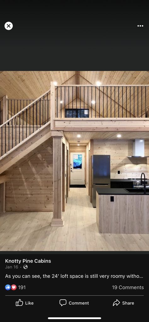 Loft Above Kitchen, House Barndominium, Cabin Layout, Loft Layout, Retreat Space, Dressers Bedroom, Alaska Cabin, Cabin Style Homes, Cabin Build