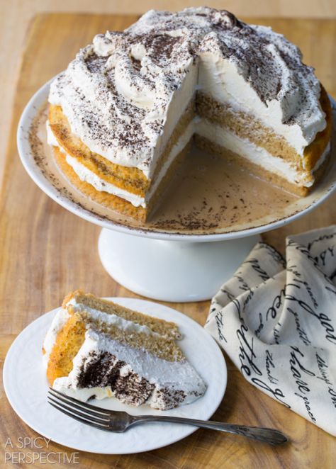 Easy Affogato Cake - Silky luxurious cake with espresso cream! #holiday #espresso #cake Espresso And Cream, Eclair Cake, A Spicy Perspective, Holiday Dessert Recipes, Holiday Dessert, Christmas Food Desserts, Vegetarian Chocolate, Holiday Desserts, Let Them Eat Cake