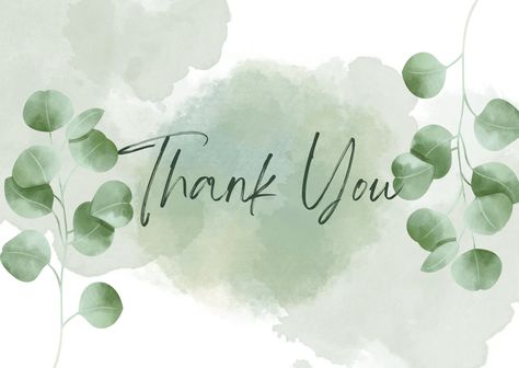 Thank you card perfect for all occasions! Saying thank you to everyone from your wedding guests all the way to those birthday buddies. Designed in  gorgeous sage green and eucalyptus. Once you have the file this can be printed as many times as you like and as often. Thank You Quotes For Birthday, Thank You Card Design, Thank You Quotes, Wedding Guest, Sage Green, Gift Registry, Thank You, Thank You Cards, Card Design