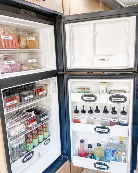 Professional Organizer's 200-Square-Foot Airstream Home | Apartment Therapy Poodle Mix Dogs, Kitchen Organizers, Home On Wheels, Rv Hacks, Home Apartment, Container Store, Professional Organizer, Tool Organization, House On Wheels