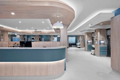 Ward Room, Hospital Reception, Hospital Design Architecture, Healthcare Interior Design, Modern Hospital, Hospital Architecture, Nurses Station, Maternity Hospital, Office Lobby