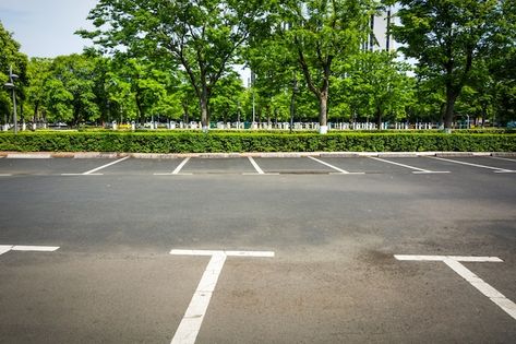 Empty parking lot | Free Photo #Freepik #freephoto #parking-space #parking-lot #car-park #car-parking Empty Parking Lot, Islamic Centre, Luton Airport, Airport Car, Airport Parking, Bike Parking, Parking Lot, Cafe Restaurant, Car Parking