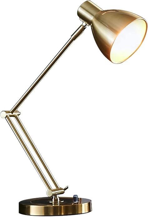 Modern Metal Desk Lamp with, Swing Arm Eye-Caring Task Lamp, Metal Architect Drafting Table Lamp for Bedside, Office, Bedroom Study Room - Amazon.com Architect Drafting, Modern Metal Desk, Room Amazon, Bedroom Study Room, Task Lamp, Metal Desk, Drafting Table, Task Lamps, Desk Light