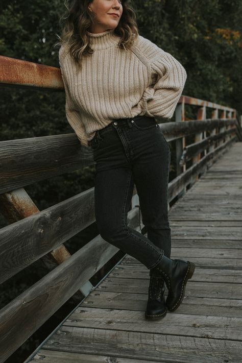 Selective Potential, Gold Stacking Rings, Pumpkin Spice Candle, Candle Burning, River Bridge, Yellow Dog, Black Jeans Outfit, Oversized Turtleneck, Rainy Day Outfit