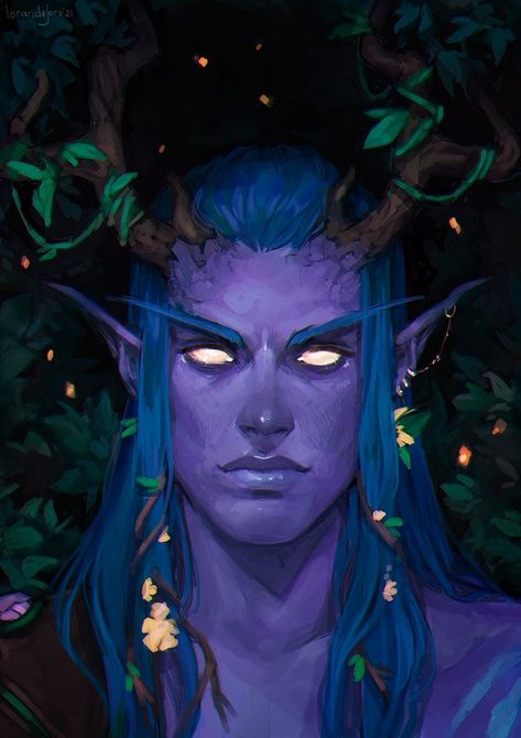 Dnd Zariel, Help Me Lord, Wow Elf, Night Elves, Warcraft Movie, Characters Inspiration, Elf Art, Warcraft Art, Night Elf