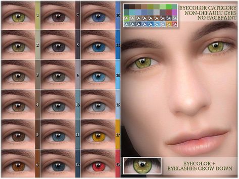 BAkalia's Eye colors 08 NON-DEFAULT Sims 4 Cc Eyes, Makeup Cc, Cc Shoes, Sims 4 Cc Shoes, How To Grow Eyelashes, Sims 4 Body Mods, The Sims 2, Sims 4 Cc Packs, Best Sims