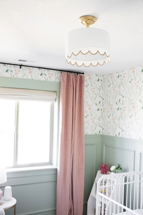 Light Green Nursery, Green Nursery Girl, Girls Bedroom Green, Pink Velvet Curtains, Green Girls Rooms, Pink And Green Nursery, Girly Nursery, Girl Nursery Pink, Nap Times