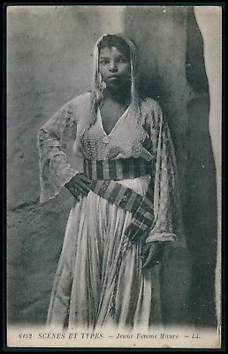 Algeria-Ethnic arab North Africa Moorish young woman original c1910-1920s postcard Moorish Science, American Photo, Chakra Art, Ancient Paintings, Vintage Black Glamour, African People, Warrior Girl, African History, Afro Art