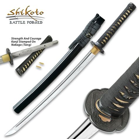 Shikoto Touchstone Handmade Wakizashi / Samurai Sword Video Game Swords, Arrow Cosplay, Historical Swords, Tactical Swords, Skin Tea, Tactical Knife, Swords Medieval, Samurai Swords, Bronze Age