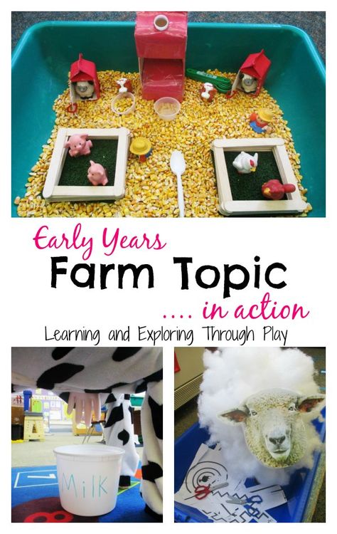 The Farm is a firm favourite Early Years topic that is often covered in most settings. It offers a wide range of learning opportunities and the children have so much fun and enjoyment leaning about the different animals! Diy Chick Brooder, Early Years Science, Chick Brooder, Early Years Teaching, Brooder Box, Farm Animals Preschool, Farm Animals Activities, Play Farm, Farm Unit