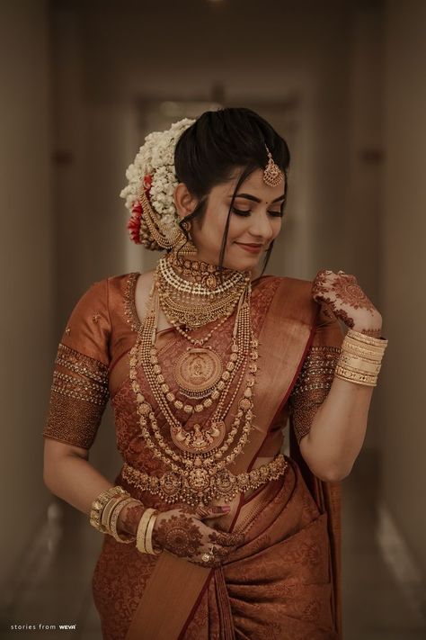 Unveiling the Finest Wedding Jewellery Designs South Indian Bridal Look, Kerala Wedding Saree, South Indian Wedding Saree, South Indian Bride Saree, Indian Bride Poses, South Indian Bridal Jewellery, Indian Bride Photography Poses, Wedding Jewellery Designs, Bride Photos Poses