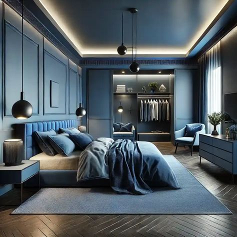 Mens Bedroom Ideas Masculine Interior Mens Nyc Apartment Bedroom, Masculine Lighting, Mens Bedroom Ideas Masculine Interior, Bedroom Ideas Masculine, Modern Masculine Bedroom, Mens Bedroom Ideas, Bachelor Pad Bedroom, Masculine Bedding, Masculine Bedrooms