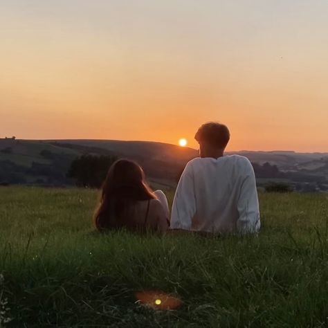 A Girl Looking At A Boy From Afar, Couples And Sunsets, Couple At Playground, Comfortable With You, Playful Love Aesthetic, Klara And The Sun Aesthetic, Slowburn Romance Aesthetic, Romantic Widget, Sitting Together Aesthetic