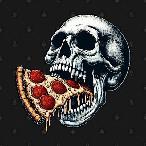 Check out this awesome 'Skull+Little+Caesars+Pizza+Slices' design on @TeePublic! Skull Melting, Little Caesars, Pizza Slice, Music Humor, Funny Movies, Anime Shirt, Black Artists, Anime Movies, Free Art