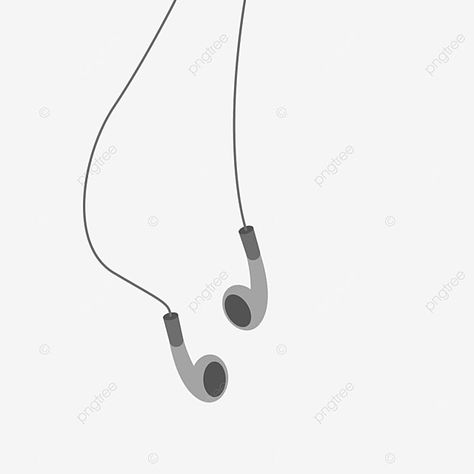 Earphones Tattoo, Earphones Drawing, Earphone Png, Ear Phones Aesthetic, Earbuds Drawing, Brand Concept Board, Earphones Aesthetic, Ear Drawing, Phone Drawing