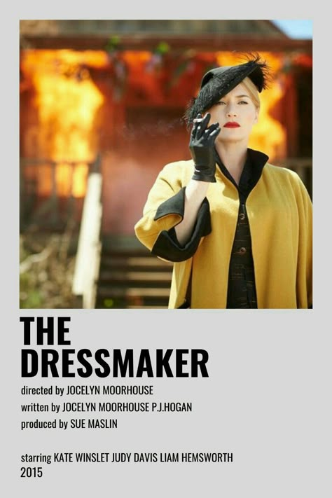 The Dressmaker Movie, Minimalistic Polaroid Poster, The Dressmaker, Haute Couture Style, Movies To Watch Teenagers, Hugo Weaving, Iconic Movie Posters, Movie To Watch List, Tv Series To Watch