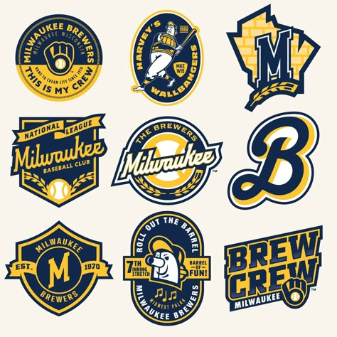 Aaron Masik Design Sports Badge Design, Varsity Logo Design, Baseball Logo Ideas, Logo Badge Design, Varsity Design, Typography Shirt Design, Baseball Teams Logo, Logo Design Love, Sports Badge