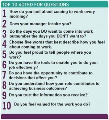 Employee Engagement Survey Questions Employee Review Questions, Questions To Ask Your Manager, One On One Meeting Employee Template, Questions For Employees, Performance Review Questions, Underperforming Employees, Employee Questionnaire, Leadership Questions, Industrial Psychology