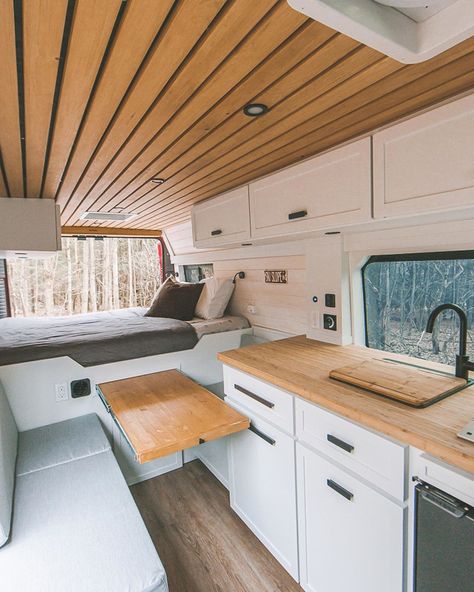 Vanlife Sagas on Instagram: “DESIGN TIP⁠⠀ We received questions about our colour scheme, especially where we found our countertops and how we colour match our vans.…” Tiny House Camper, Travel Camper, Bus Living, Kombi Home, Caravan Renovation, Van Conversion Interior, Campervan Life, Build A Camper Van, Van Life Diy