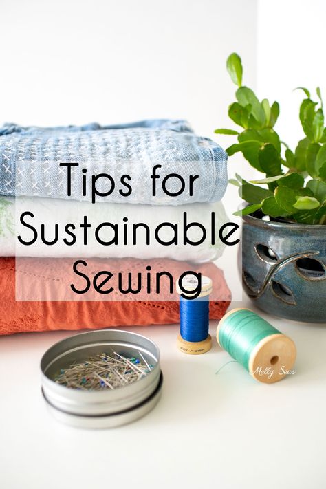 Sustainable Sewing Tips Sewing Studio Organization, Sustainable Sewing, Melly Sews, Sew Projects, Upcycle Sewing, Fabric Stamping, Makeup Remover Wipes, Sewing Class, Sewing Lessons