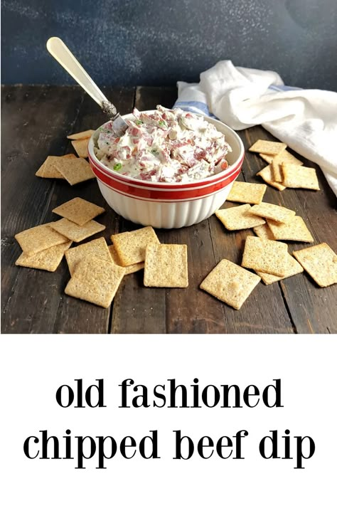 Chipped Beef Dip, Bagel Dip, Beef Dip, Chipped Beef, Cheese Chips, Cream Cheese Dips, Dip Recipes Easy, Appetizer Dips, Grocery List