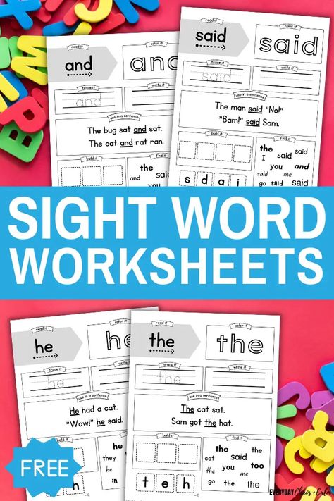 Free Sight Word Worksheets For Reading Sight Word Has Worksheet, What Sight Word Worksheet, Sight Word Am Worksheet, Sight Word Reading Free Printable, Sight Word Lesson Plans, Sight Word Practice Worksheets, Sight Word Templates Free Printable, 1st Grade Sight Words Worksheets Free Printable, Sight Words Preschool Printables Free