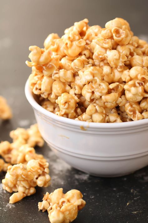 Soft Caramel Popcorn, Homemade Caramel Corn Recipe, Homemade Caramel Popcorn, Caramel Popcorn Recipe, Homemade Caramel Corn, Popcorn Recipes Caramel, Six Sisters Stuff, Popcorn Recipe, Soft Caramel