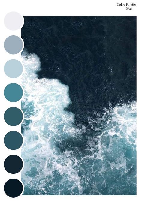 Ocean Tones Colour Palettes, Colour Palette Monochrome, Oceanic Color Palette, Ocean Color Palettes, Ocean Color Palette Colour Schemes, Ocean Colour Palette, Ocean Palette, Monochrome Color Scheme, Monochrome Colour Palette