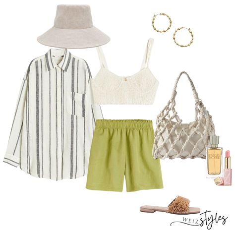 #spring #springstyle #summerstyle #summer #summeroutfit #classicoutfit #colour #whattowear #femininestyle #lime #dailystyle #hoops #london #weekendoutfit #gold #chicstyle #cool #everydaystyle #trending #dailystyle #daywear #pretty #cute #perfume #bag #makeup #sunshine #effortless #hmfashion #hm #buckethat #mango #pretty #effortless #howtostyle #shirring #croptop #sandals #shirt #feminine #2023 #stylist #style #virtualstylist #ukfashion #ukstyle #highstreet #shorts #fun #styletip #ltk Lime Green Shorts Outfit, Green Linen Shorts Outfit, Green Shorts Outfit, Linen Shorts Outfit, H&m Fashion, Lime Green Shorts, Weekend Outfit, Linen Shorts, Classic Outfits