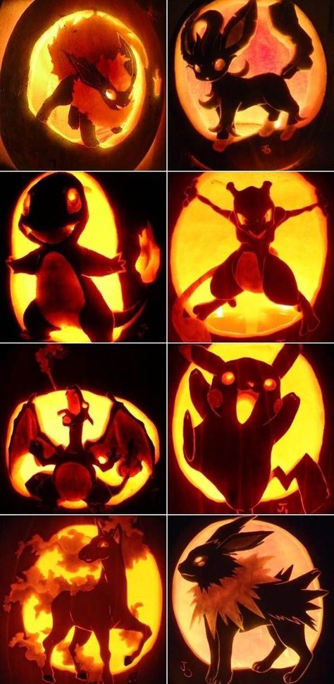 60 Easy, Cool and Scary DIY Pumpkin Carving Ideas for Halloween 2016 Pokemon Pumpkin, Diy Pumpkin Carving, Like Pokemon, Pumpkin Carvings, Pumpkin Carving Ideas, Pokémon Master, Pumpkin Art, Pumpkin Ideas, All Pokemon