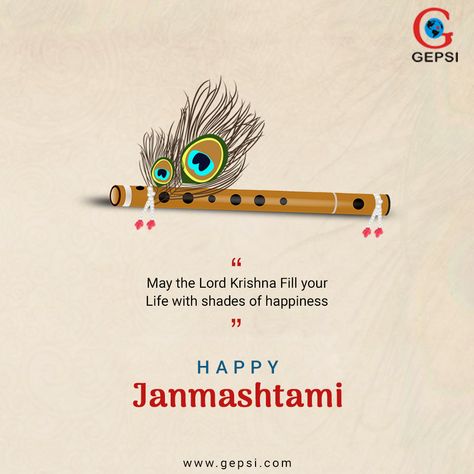 May the Lord Krishna Fill your Life with shades of happiness Happy Janamashtami  www.gepsi.com  #HappyJanmashtami #Janmashtami2019 #GEPSI Janamasthami Quotes, Janam Ashtami Wishes, Janam Ashtami, Ganpati Songs, Art Outfit, Happy Janmashtami, Lord Krishna, The Lord, Krishna