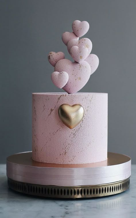 These Wedding Cakes are Incredibly Stunning - Fabmood | Wedding Colors, Wedding Themes, Wedding color palettes Rainbow Muffins, Vintage Pasta, Pretty Wedding Cakes, Elegant Birthday Cakes, Wedding Cakes Blue, Valentines Day Cakes, Beautiful Birthday Cakes, Wedding Cakes With Cupcakes, Valentine Cake