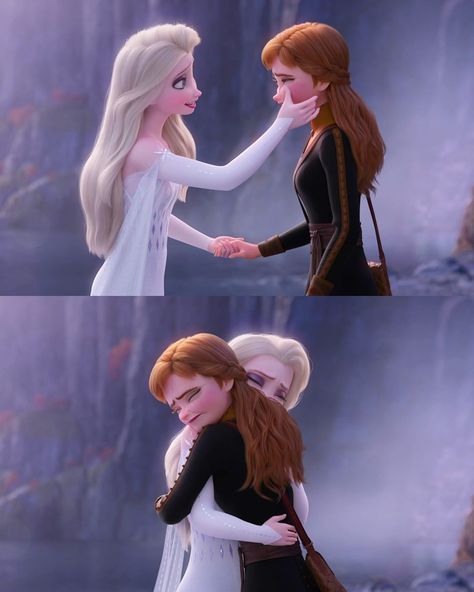 Elsa on Instagram: “Sometimes when you don't know what to say, a hug says enough. #Elsa #Anna #Disney #Frozen #Frozen2” Hugging Drawing, Frozen Love, Anime Hug, Frozen Sisters, Frozen Pictures, Disney Princess Elsa, Elsa And Anna, Frozen Disney Movie, Frozen Elsa And Anna