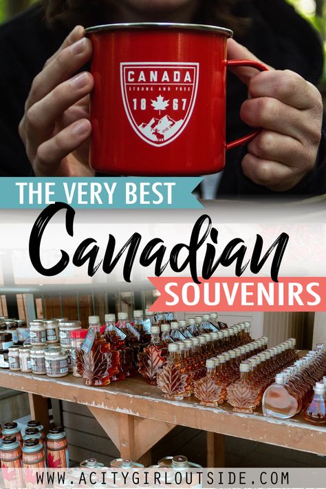 The very best gifts from Canada to bring home from your trip or vacation! Canadian Souvenirs | Souvenirs from Canada | Canadian Gifts | Gifts from Canada | Canadian themed gifts | What to bring home from Canada Canada For Kids, Canadian Snacks, Visiting Canada, Canadian Christmas, Canadian Beer, Best Souvenirs, Canadian Gifts, Whistler Canada, Canada Food