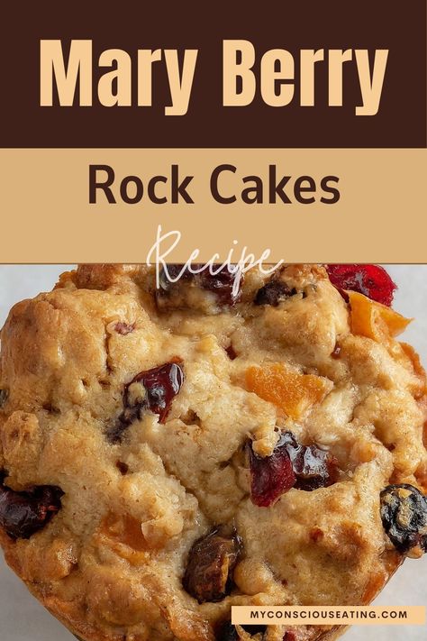 Simple delicious rock cakes Mary Berry Fruit Cake, Rock Cakes Recipe, Mary Berry Recipes Baking, Mary Berry Cakes, Fruit Cake Cookies Recipe, British Baking Show Recipes, Rock Cakes, British Bake Off Recipes, Fruit Cake Cookies