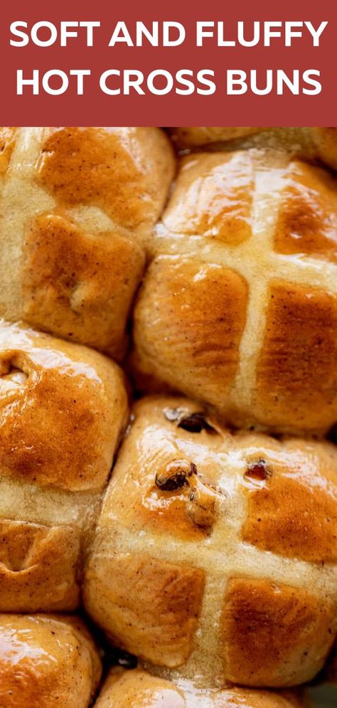 Hot Cross Buns Recipe Easy, Buns Recipe Easy, Vegan Hot Cross Buns, Cross Buns Recipe, Orange Icing, Hot Cross Buns Recipe, Easter Baking, Bread Bun, Hot Cross Buns