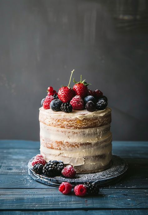 Learn How to Cook Naked Cake Recipe For Free | Recipes You'll Love, Made Easy! Trendy Recipes, Cake Vanilla, Leftover Cake, Cake Layers, Naked Cakes, Cake Recipes From Scratch, Cake Videos, Indulgent Desserts