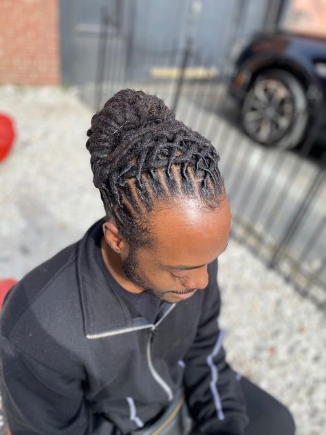 Loc Hairstyles Men, Master Cosmetologist, Men Locs, Dread Bun, Dreadlocks Hairstyle, Short Loc Styles, Dreads Styles For Women, Loc Updo, Dread Hairstyles For Men