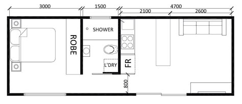 Garage And Apartment, Granny Flat Floor Plans, Studio Type Apartment, Efficiency Apartment, Granny Flat Plans, Design Floor Plans, Small House Blueprints, Granny Flats, Cabin Floor