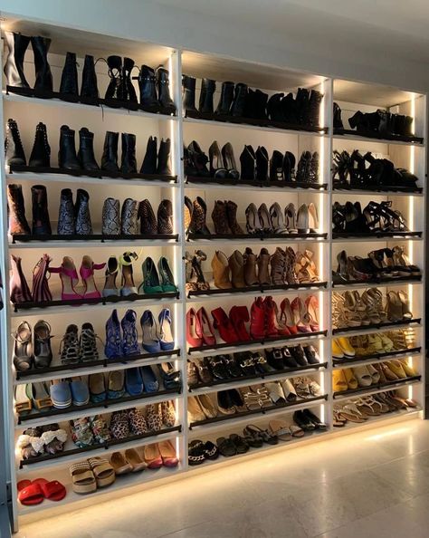 Custom built-in shoe shelves can be a game-changer for your footwear collection! It all starts with a FREE consultation! Call 610-970-0001 or schedule online at bit.ly/CCConsultRequest FREE consultation, FREE installation, and LIFETIME warranty are always part of the #CCExperience 🙌 0% interest for 18 months! 📍 WAYNE SHOWROOM 130 E. Lancaster Ave. Wayne, Pa 19087 Mon-Fri 11am-5:30pm and Sat 11am-3pm Additional hours by appointment. Call today! 📍 LEWES SHOWROOM Opening September 2024. #follow... Shoes Collection Aesthetic, Dream Shoe Closet, Shoe Collection Aesthetic, Kim Kardashian Home, Sneaker Closet, Kardashian Home, Dream Shoe, Fashion Museum, 0 Interest