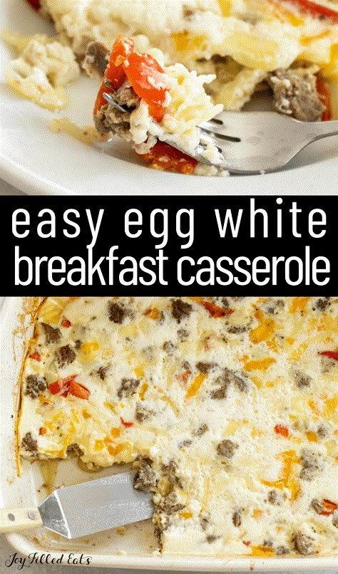 Egg White Breakfast Casserole Recipe with Sausage Egg White Breakfast Casserole, Egg White Breakfast Recipes, Healthy Egg Bake, Sausage And Egg Breakfast Casserole, Biscuit Breakfast Casserole, Bisquick Sausage, Sausage And Egg Breakfast, Easy Egg Casserole, Egg Breakfast Casserole